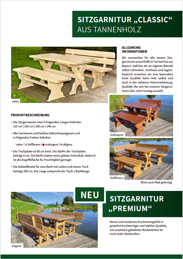 Flyer Sitzgarnitur Classic